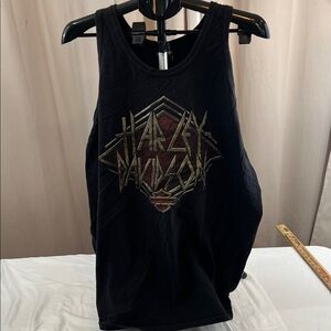 Harley-Davidson Black Tank Top with Gold Logo